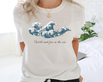 Sea swimming T Shirt Cold Water swimming Gift T-Shirt Wild Swimming Shirt Ladies Sea swimming Birthday Mum Sister friend