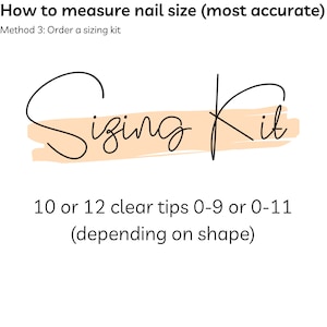 Press on nails sizing kit