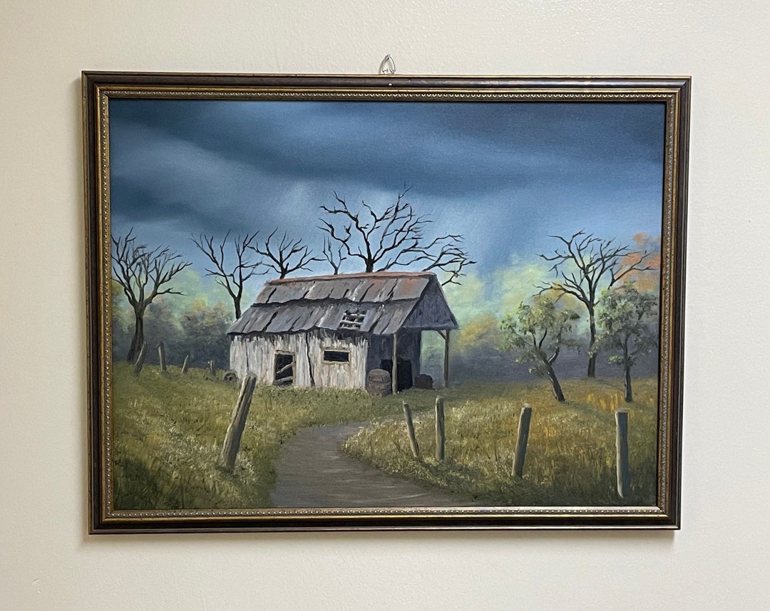 Rundown Shack 18x24 Hand Painted Original Artwork Landscape Oil