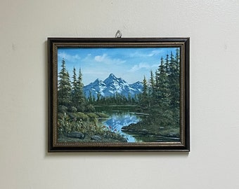 Alaskan summer 11”x14” hand painted original artwork landscape oil painting wall art