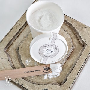 Vintagefärg Salt patinaeffekt Textur Struktur Textur Pulver Texturpasta Pulver Shabby chic Hobbykonst Spackel Kreativitet