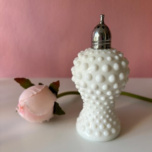 Antique French Handmade White Milk Opaline Sugar Caster, Opaline Glass Sugar Shaker, Vintage Salt/Pepper Shaker, Retro Kitchenware/Tableware