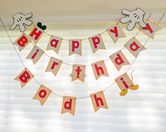 Mickey Birthday Banner