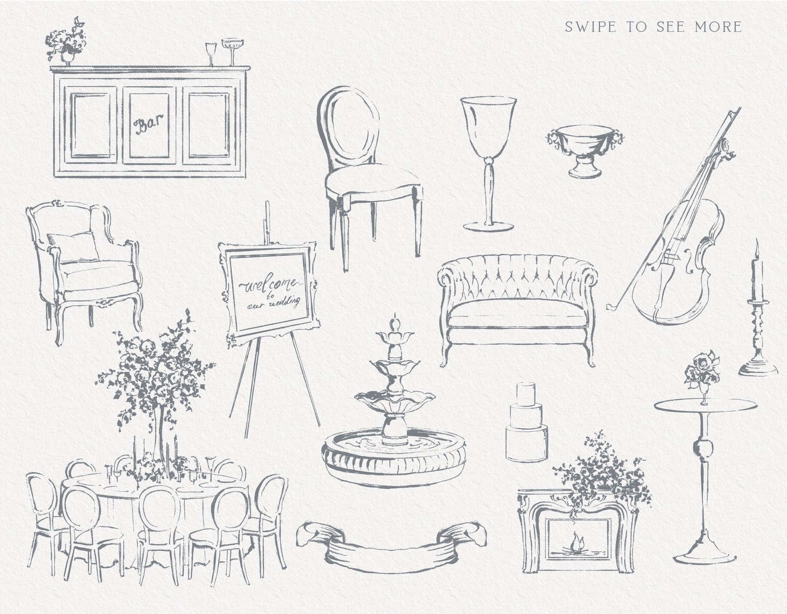wedding-map-creator-wedding-day-items-line-art-icon-logo-vector