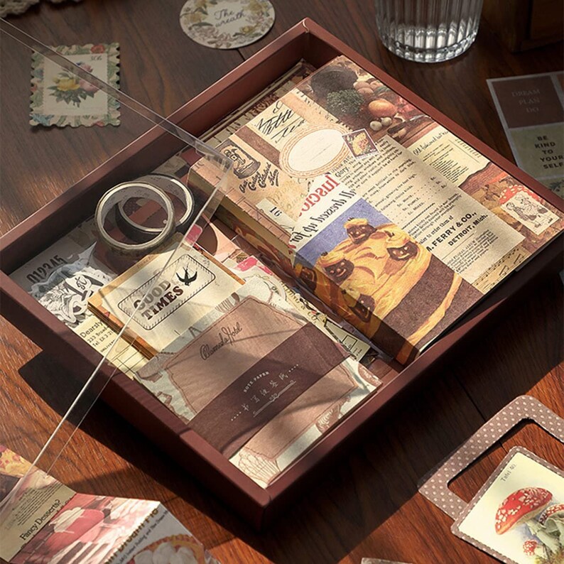 348 Pcs Aesthetic Scrapbook Kit Bullet Junk Journal Kit With Etsy