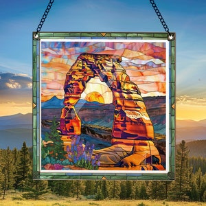 Arches National Park Suncatcher, Utah National Park, US National Parks Suncatcher, Window Hangings, Traveler Gift, Housewarming Gift