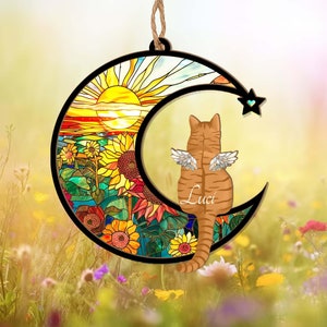 Personalized Cat Memorial Gift, Custom Cat Loss Sympathy Gift, Pet Memorial Gift, Loss Of Cat Gift, Pet Loss Gift, Gift For Cat Lovers