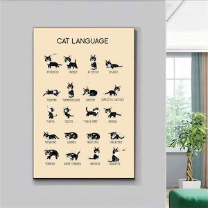 The Chonk Chart (Female) - Cat Weight Gain Poster - Veterinary Wall Art -  Funny and Cute Animals Art Print - Wall Decor