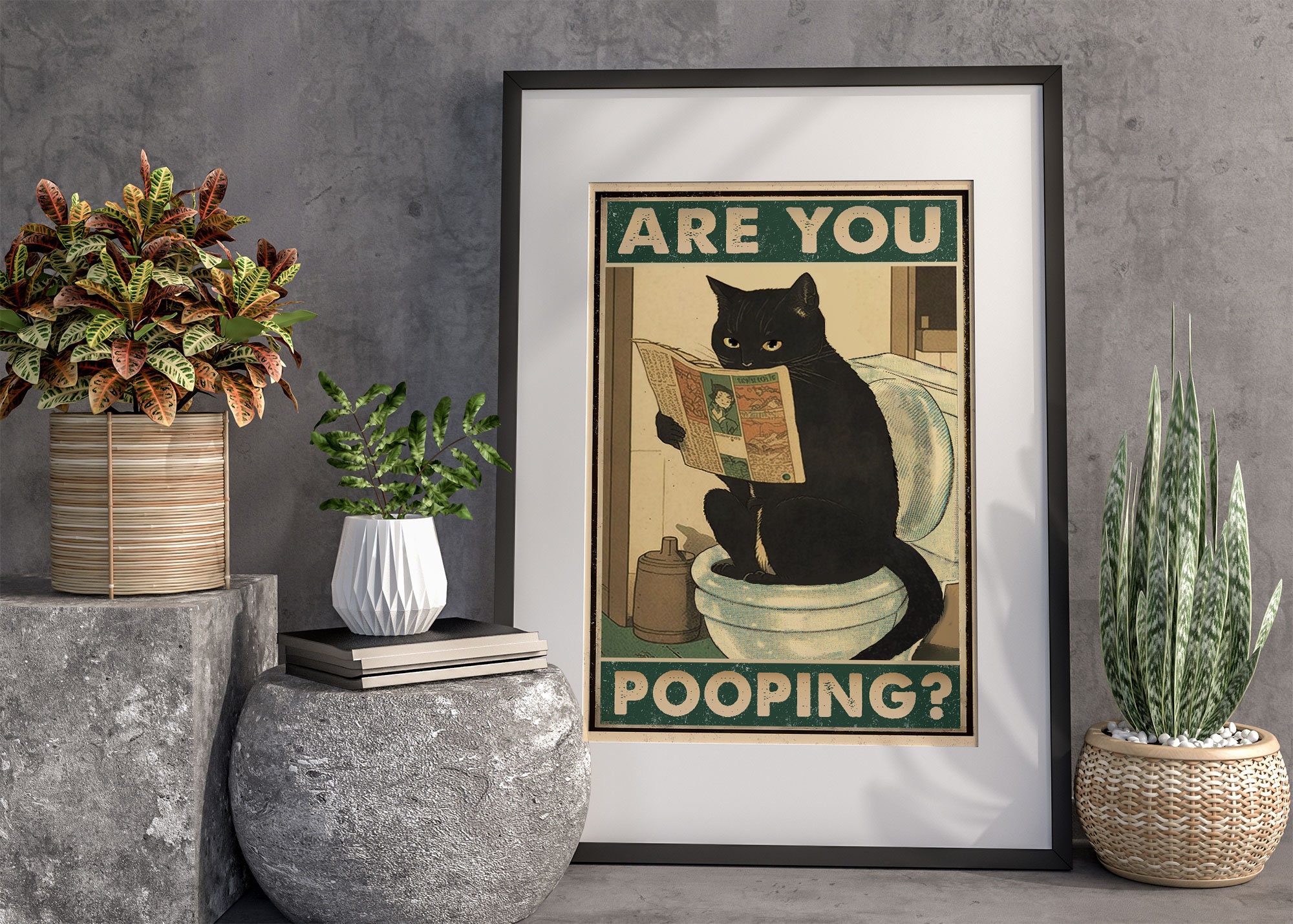 Cartello Umoristico In Ferro Con Gatto E Scritta 'Are You Pooping?' - Decorazione Da Parete Per Bagno, 20x30 Cm, Divertente, Per Casa O Ufficio