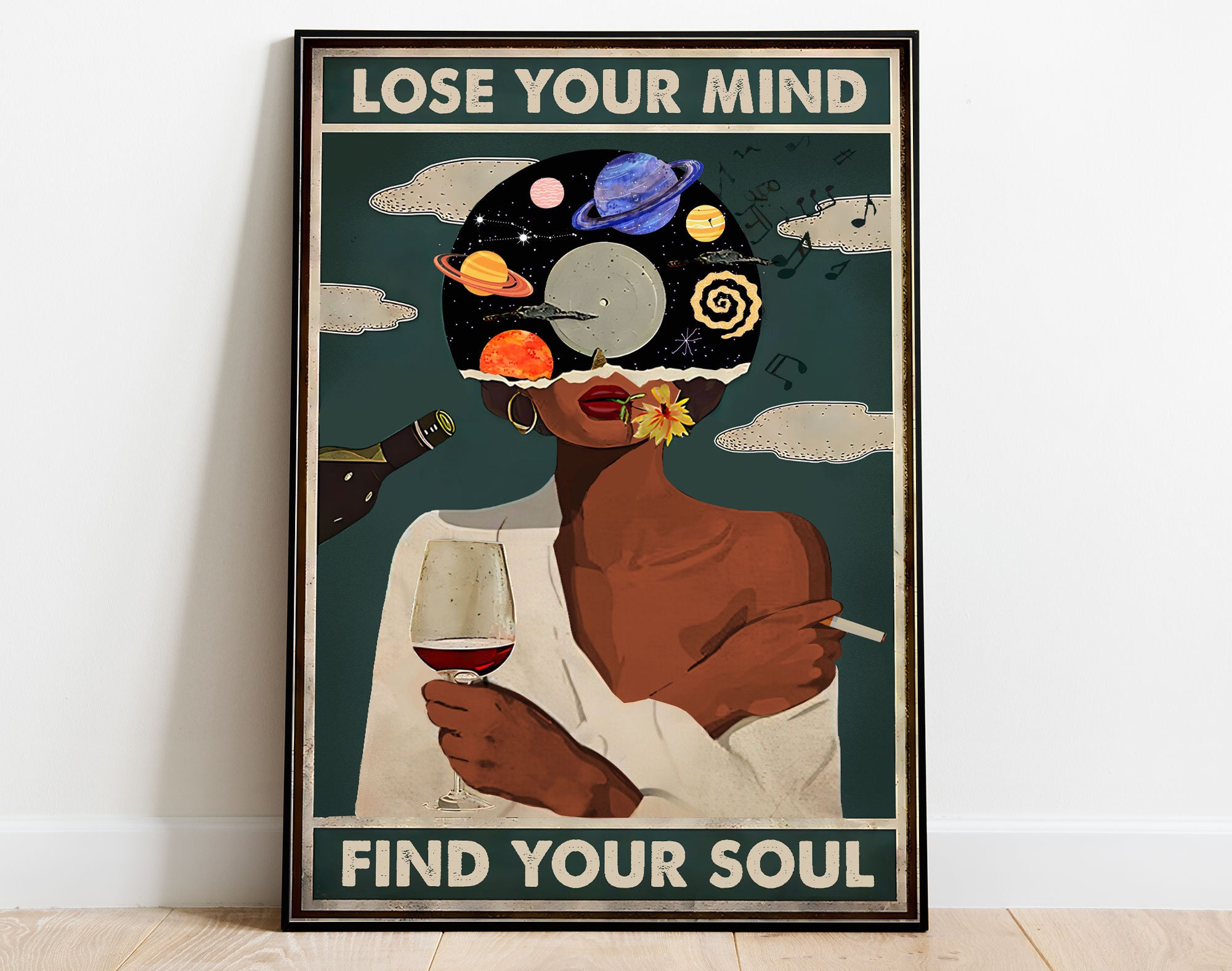 ☆Vintage Poster☆ michel'le  R&B soul Vintage Music Black Girl Poster, Lose Your Mind Find Your