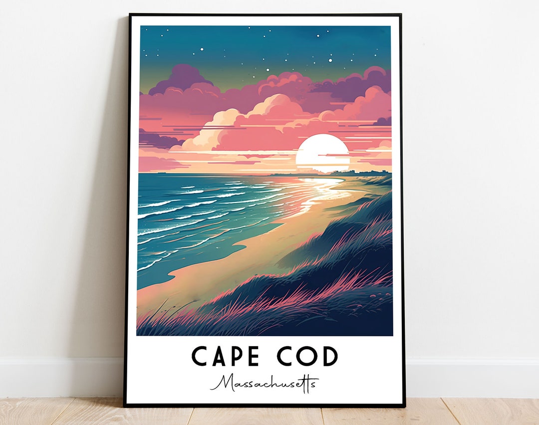 Cape Cod Visuals Cape Cod Art, Massachusetts Travel Art, US Cityscape Poster ...