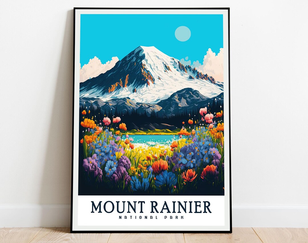 Mount Rainer Poster This item is unavailable - Etsy