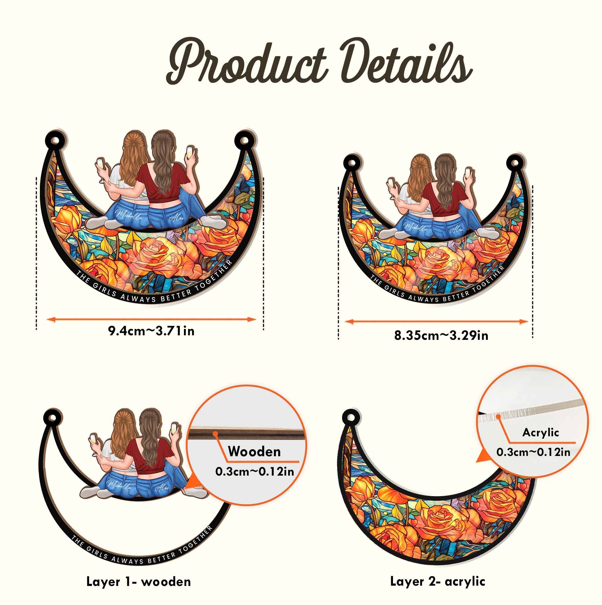 Top 10 Birthday Gifts For Friend Best Friend Birthday Gifts For Women -  Heart Crystal Suncatcher With Friendship Quote Heart Suncatcher Ornament