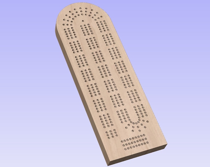 Cribbage Board Cut File CNC DXF SVG Downloads Vcarve Etsy