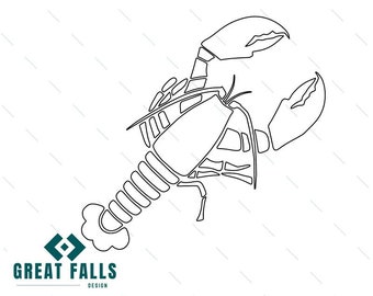 Lobster SVG File | Cut File | Vector Graphics | Clip Art | CNC File