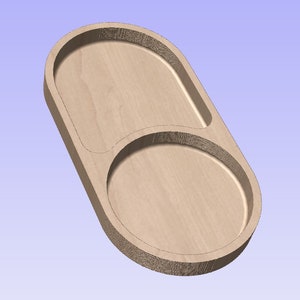 File tagliato del vassoio di servizio; CNC, DXF, SVG, download; VCarve