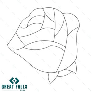 Rose SVG File | Cut File | Vector Graphics | Clip Art | CNC File