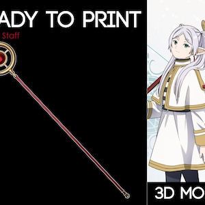 Frieren Staff 3D Model for Cosplay to Print