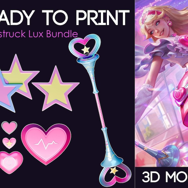 Lovestruck Lux Valentine Skin 3D Prop to Print from League of Legends Wild Rift
