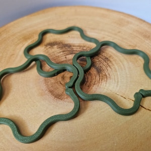 Moss Pole Clips | 3D Printed Climbing Plant Supports | Totem Clips | 10 per Pack