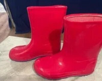 Wonder Nation Girls Red Rain Boots Like New Size 11-12 Canada