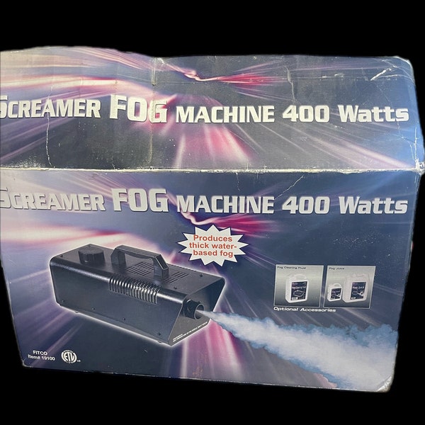 Screamer Fog Machine 400 Watts Item #19100 Model: FM-400P Original Box