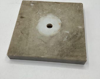 Marble Onyx Stone Square Lamp Base 5.5 Inches