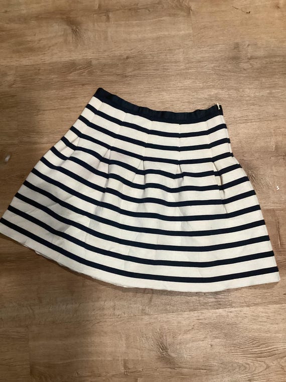 Pleated Skirt Women's Black And White Striped Skirt Gingham