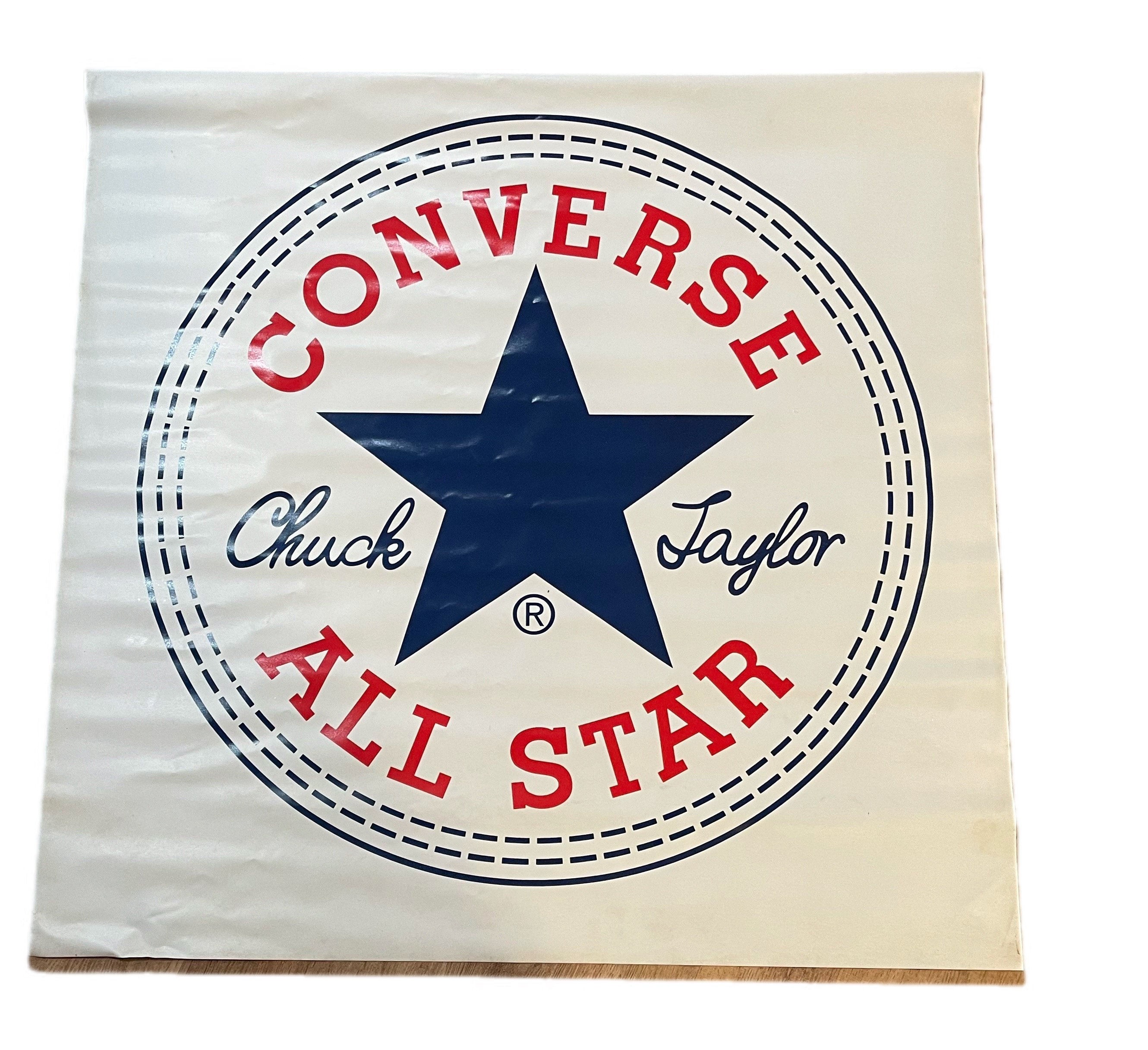 Converse All Star Chuck Taylor Logo Vinyl 36 X 36 Etsy