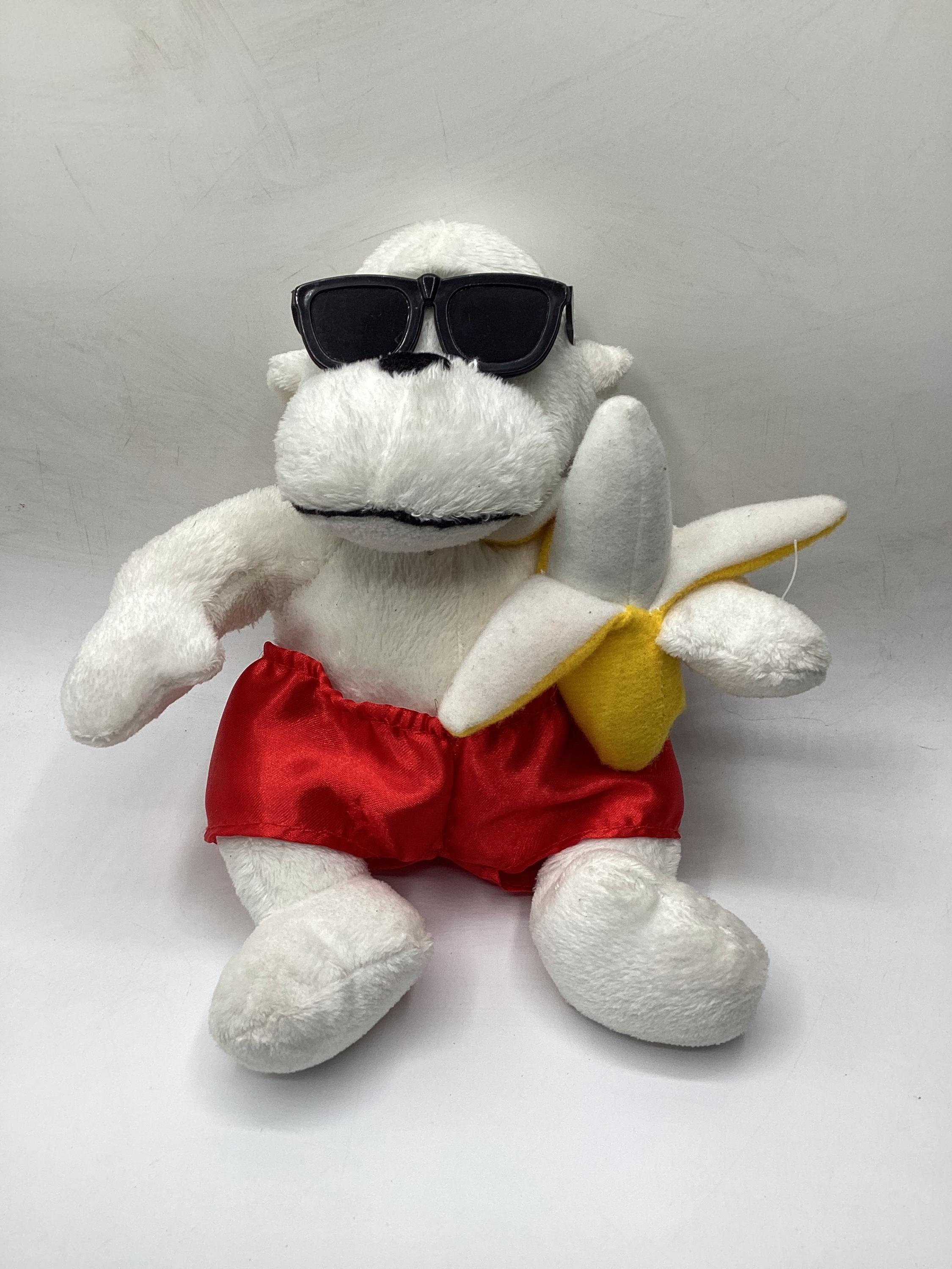 Vintage Dan Dee Dandee Collector's Choice White Monkey With Banana