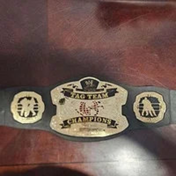 Ric Flair Roddy Piper WWF WWE Undisputed Tag Team Wrestling Belt Replica