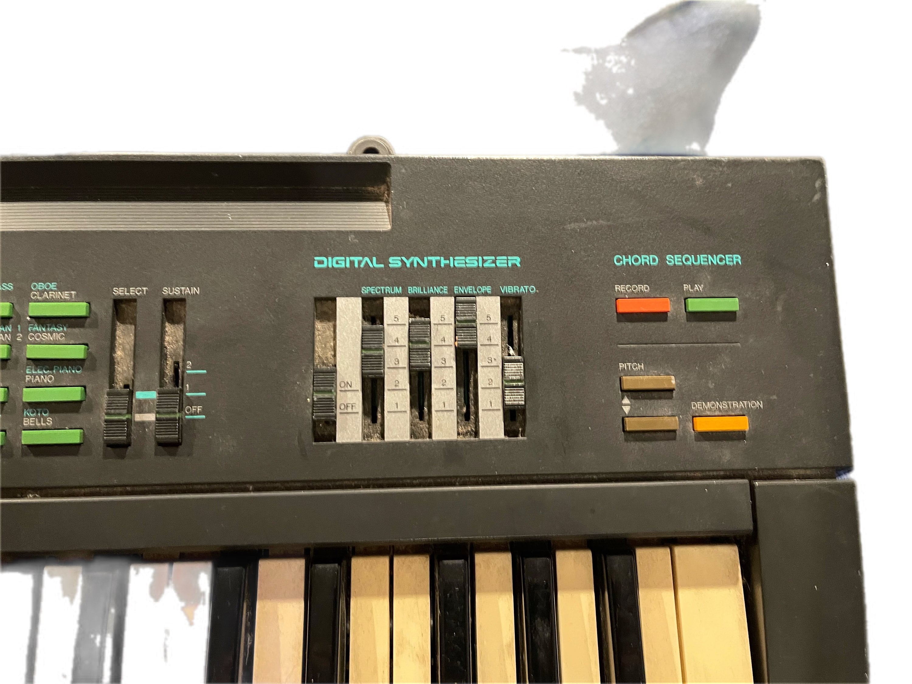 Vintage Yamaha PSR-16 Black Keyboard Digital Synthesizer *no