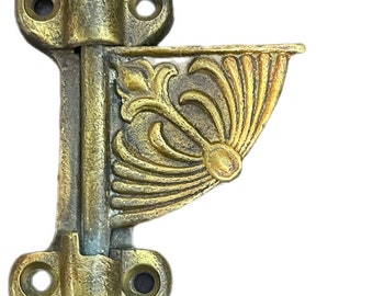 Vintage Ornate Metal Brass Latch 6 in. x 4 in.