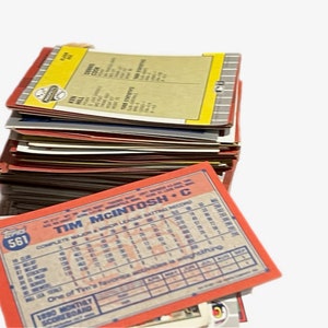 1980er und 1990er Jahre Topps Bowman+ Baseball- und Hockey-Sportkarten-Lot