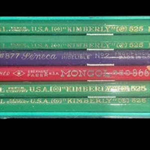 Kim~Ber~Ly Kimberly 525 866 877 Drawing Pencils - Six Used Pencils