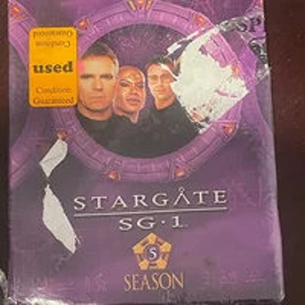 Metro Goldwyn Mayer MGM Stargate SG1 Complete Season 5 DVD Used