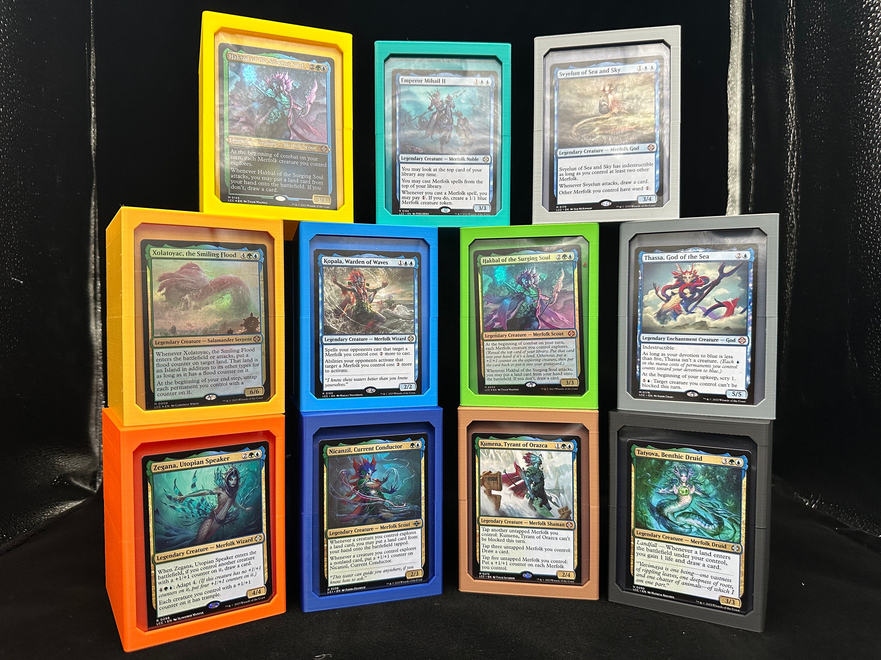 MTG Commander Deck Box With Front Card Slot Multiple Size Options 3D Printed Etsy