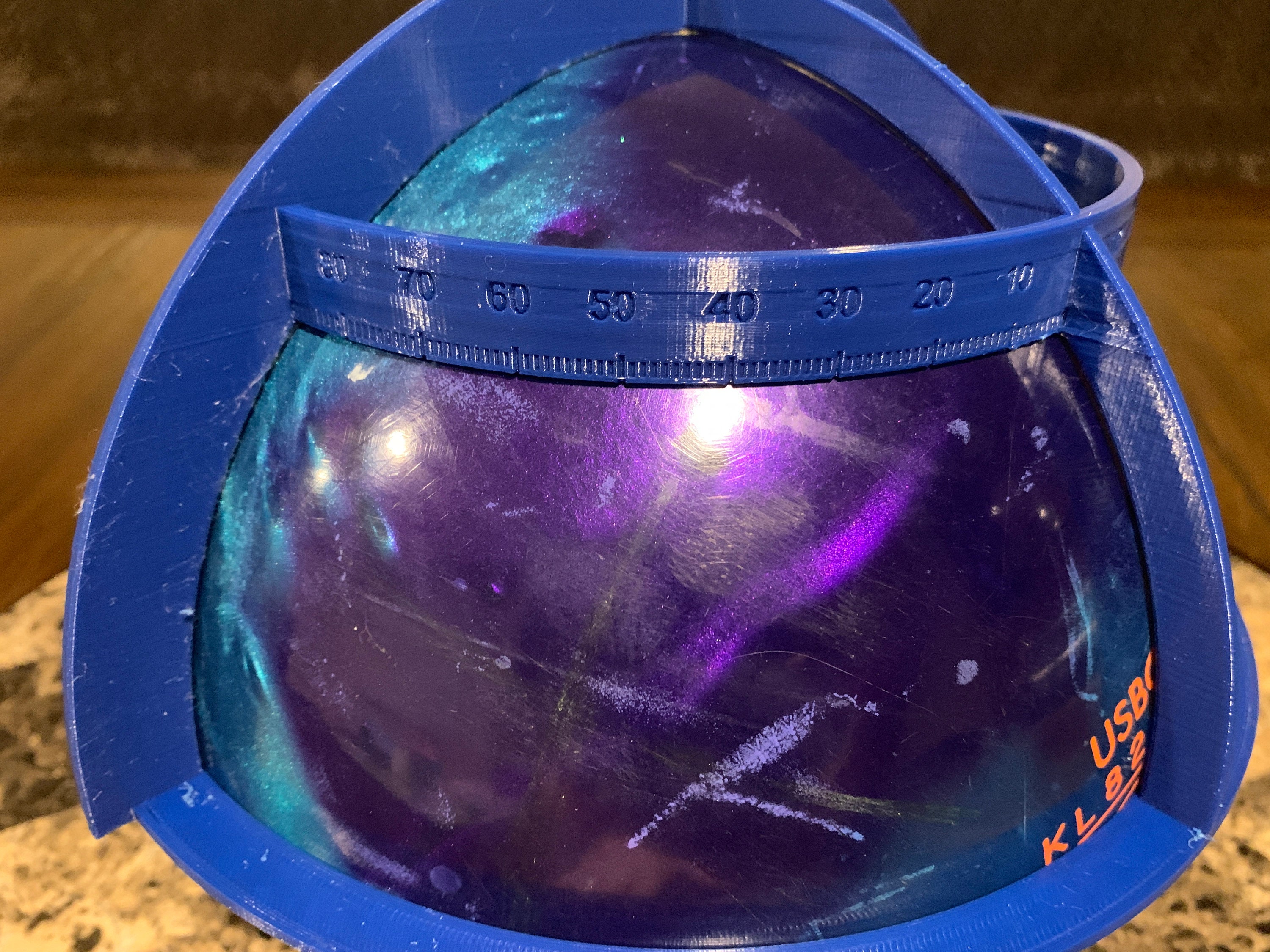 Bowling Ball Quarter Scale Layout Tool 3D Printed Etsy