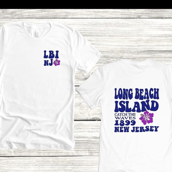 Long Beach Island T-shirt, Beach T-Shirt, NJ beaches, New Jersey, LBI, Jersey Shore Shirt
