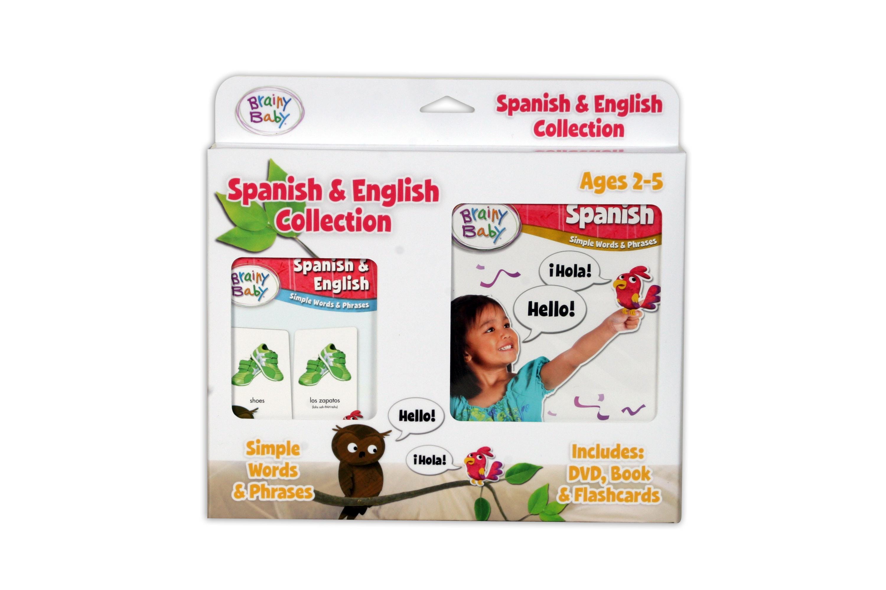 Brainy Baby® Spanish and English DVD, Board Book & Flashcards Set