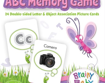 Brainy Baby® ABC Memory Game Picture Card Set for Preschool ChildrenBrainy Baby ABC Memory Game Picture Card Set for Preschool Children