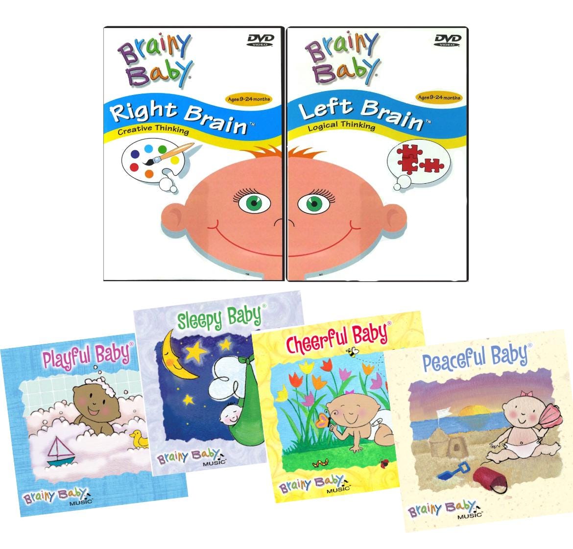 Brainy Baby Learning Collection – 2 Dvds & 4 Music Cds - Etsy