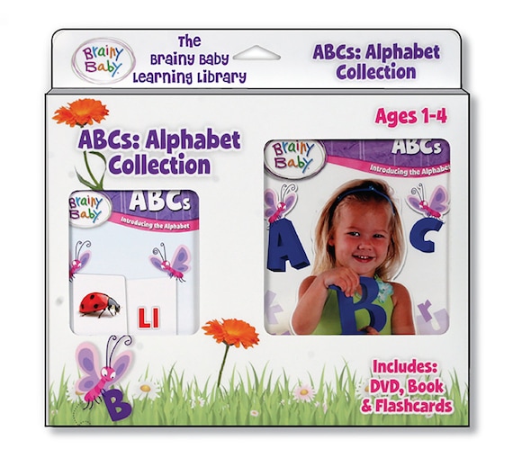 Brainy Baby® Abcs DVD, Board Book & Flashcards Set of 3