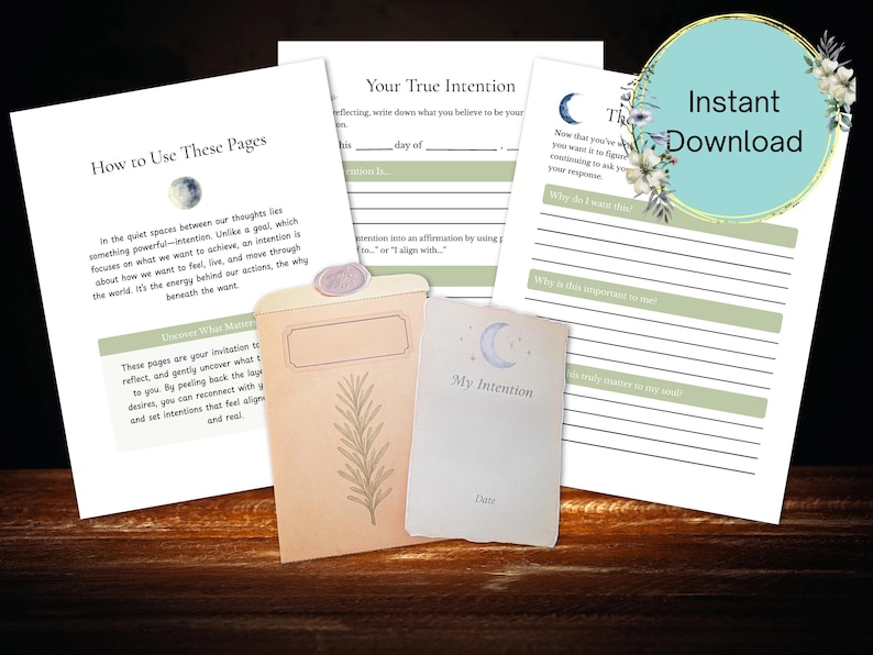 Intention Setting Mindful Journal Kit