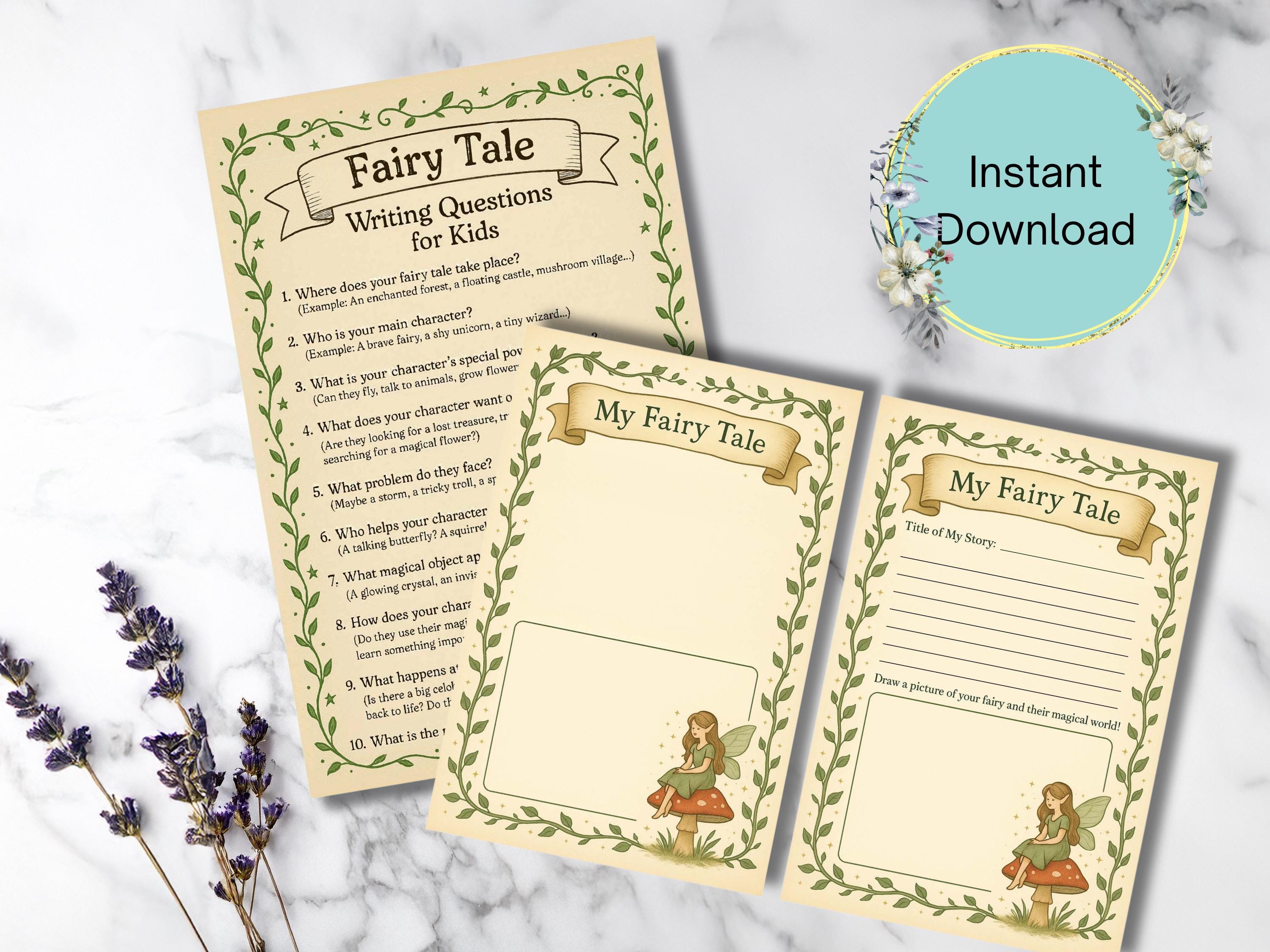 42 Unique Fairy Tale Crafts for Kids Perfect for Craft Time 12 Fairy Tale Writing Kit for Kids: Story Template & Pen Pal Letter…