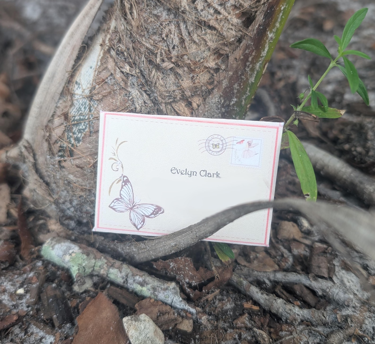 Image of a Postage Stamped Fairy Letter