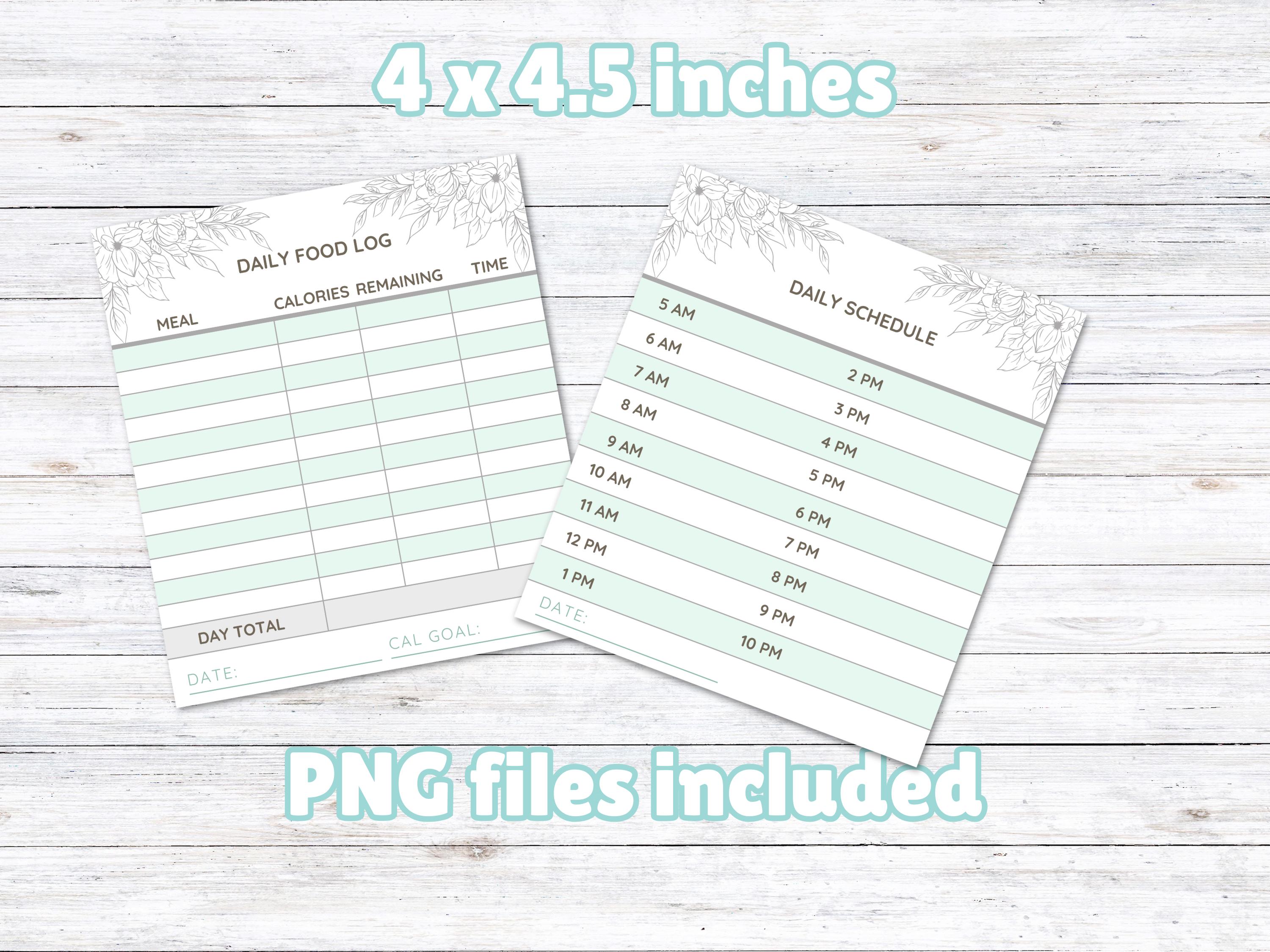 Printable Tracker Notepad Bundle: Habit, Food, Schedule (PDF) - Etsy