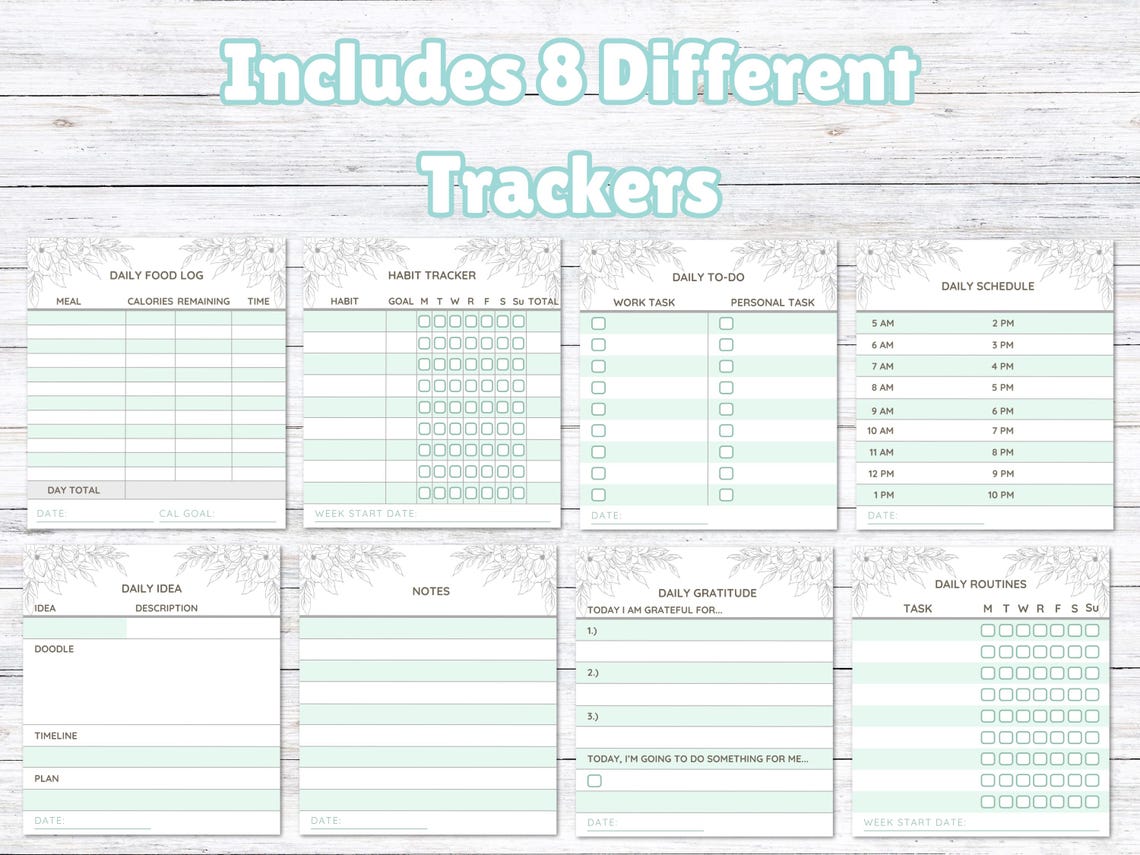Image of 8 note pad printables