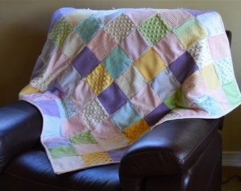 Baby Girl Patchwork Quilt Pink