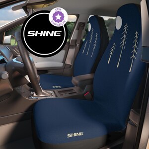 ダークブルーのウィルダネスカーシートカバー